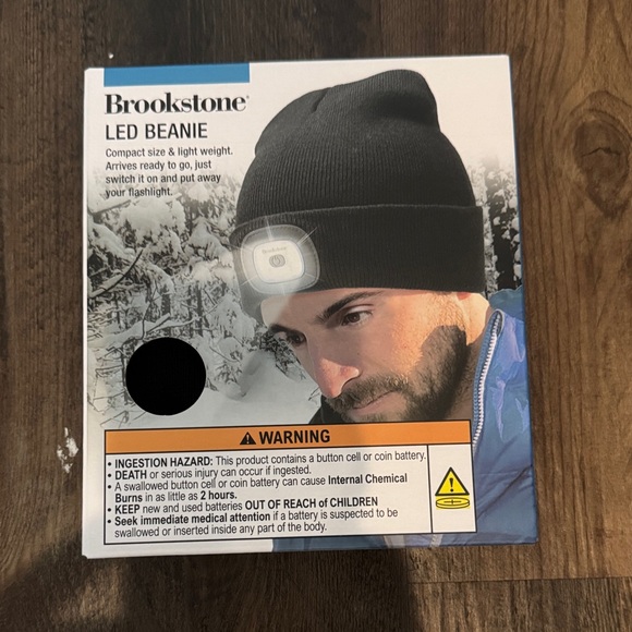 Brookstone Black LED Beanie - Picture 1 of 2
